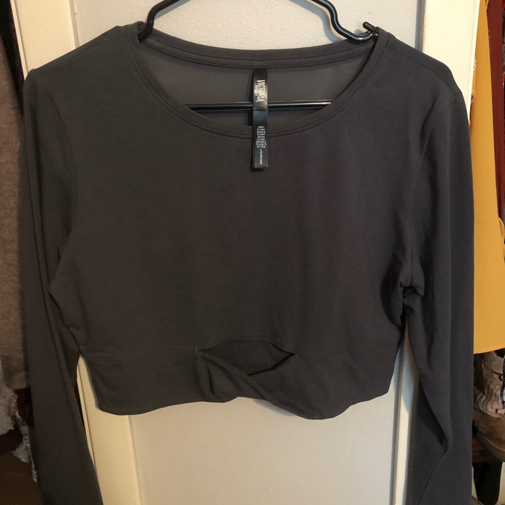 Long sleeve victoria secret athletic top